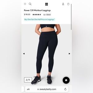 Sweaty Betty Power 7/8 leggings